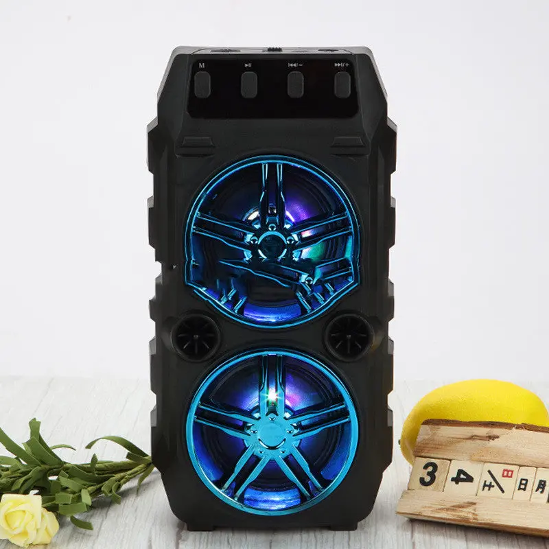 Dual-Driver Portable Bluetooth Speaker For Outdoor Adventures 1