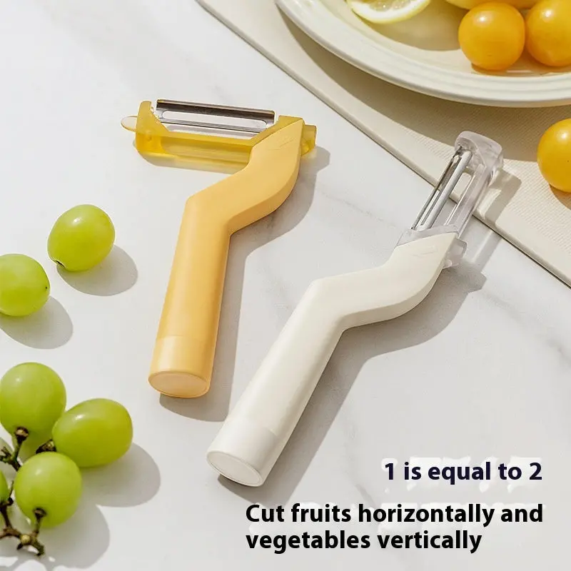 Dual-Mode Fruit Peeler – Swivel Blade + Serrated Edge For Effortless Peeling Of Apples, Potatoes, And More 1