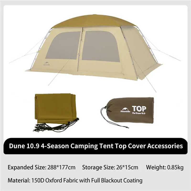Dune 10.9 4-Season Tent Top Cover – Enhanced Weather Protection Accessory 1
