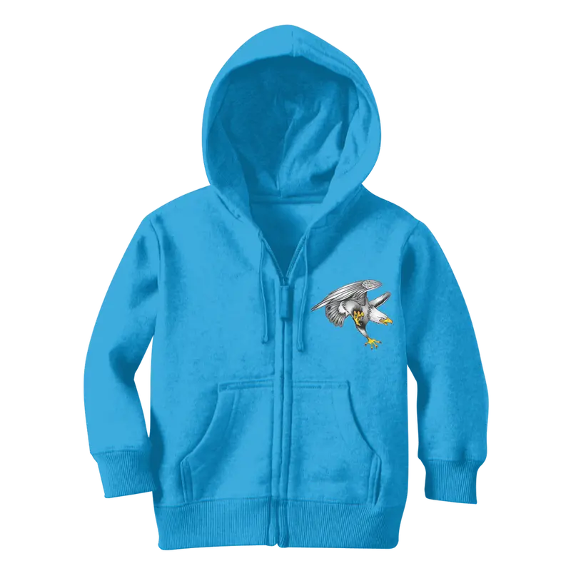 Eagle Landing Custom Kids Zip-Up Hoodie – Classic Fit 1