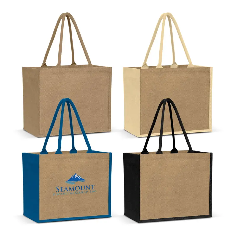 Eco-Friendly Torino Jute Reusable Shopping Tote 1