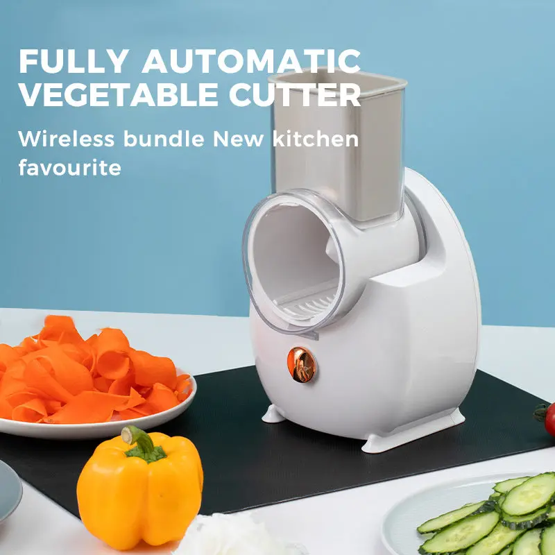 Electric Vegetable Slicer & Shredder – Adjustable Blades For Carrots, Potatoes & More 1