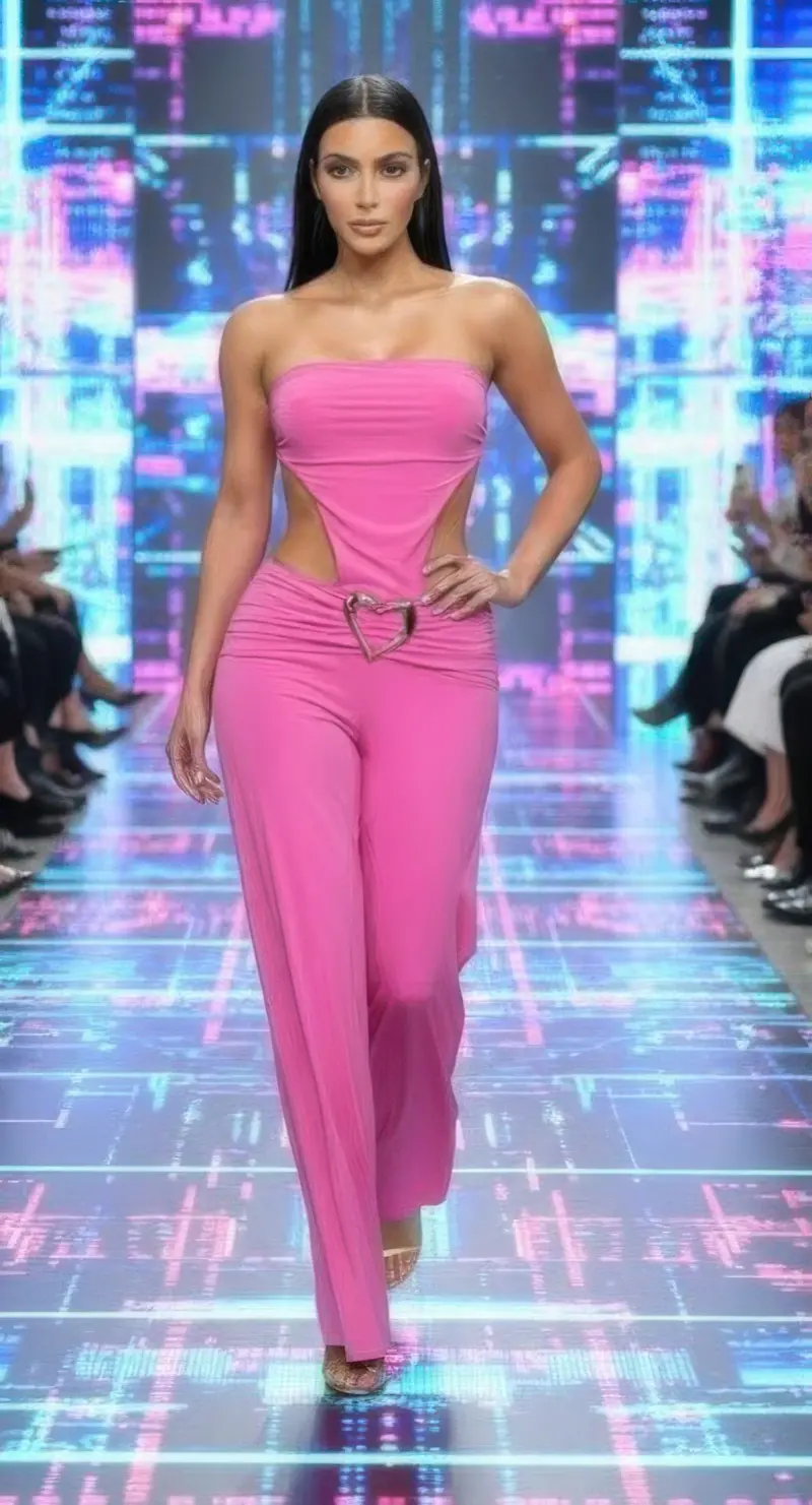Embellished Wide-Leg Jumpsuit Featuring Metallic Heart Hardware And Asymmetrical Cutouts 1