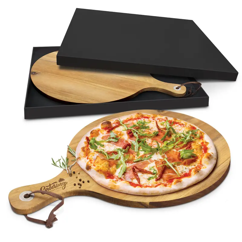 Extra-Large Round Serving Board – Solid Wood Construction 1