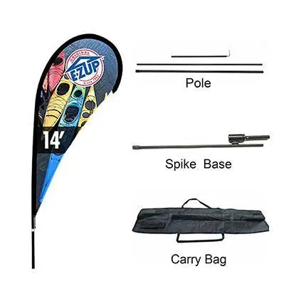 Extra-Large Teardrop Banner (109 × 400 Cm) 1