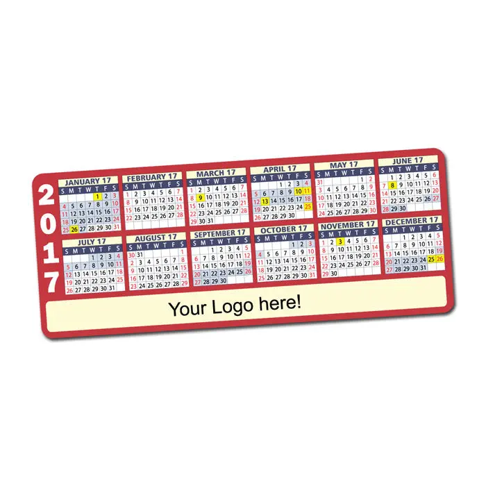 Extra-Wide Magnetic Calendar (207 X 84 Mm) 1