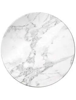 Faux Marble Rotating Lazy Susan – Shatterproof Design 1