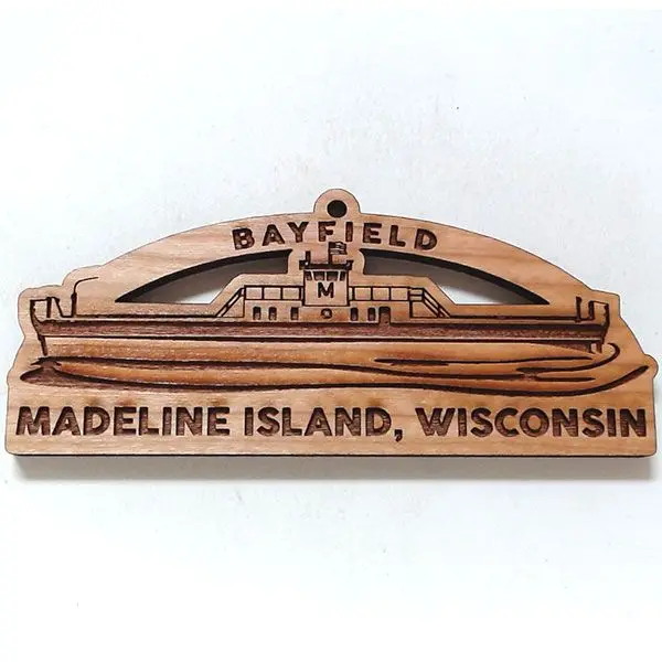 Ferry Boat Bayfield Ornament – Nautical-Themed Holiday Decoration 1