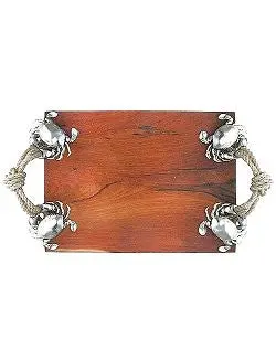 Fisherman’S Catch Natural Wood Serving Platter 1