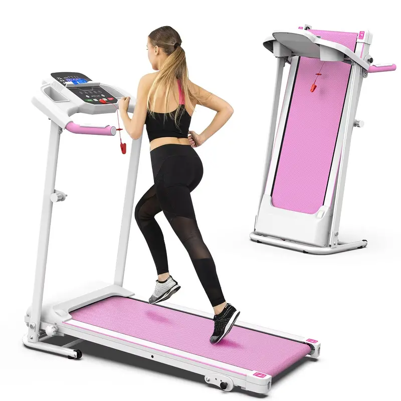 Foldable Home Treadmill With Built-In Heart Rate Monitoring 1