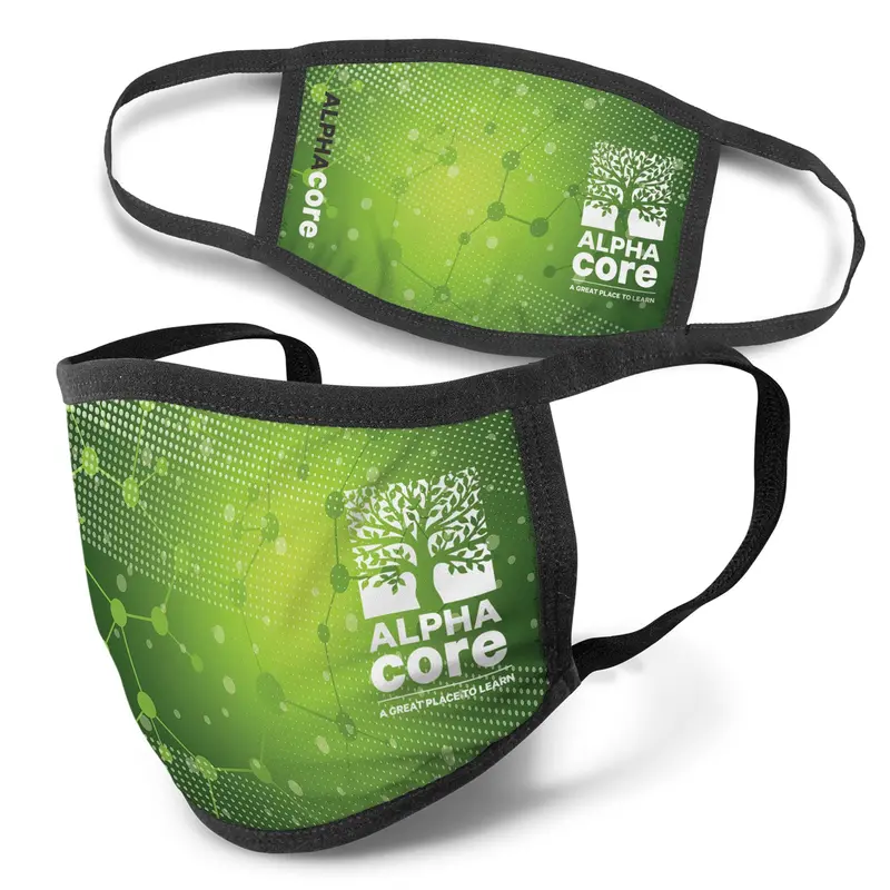 Full-Color Three-Ply Reusable Fabric Face Cover 1