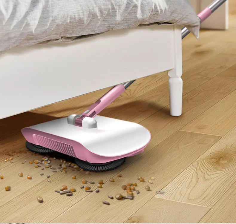 Handheld 3-In-1 Floor Cleaner – Push Sweeper, Dustpan & Mop Combo 1