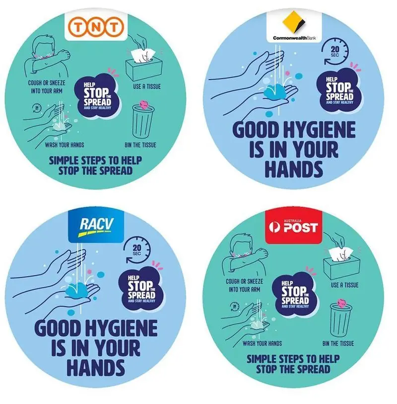 Hygiene Reminder Sticker Pack 1