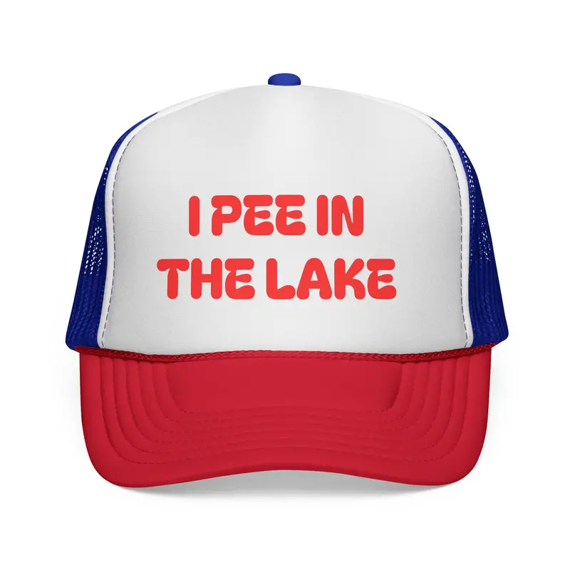 I Pee In The Lake Trucker Cap | Humorous Cold-Weather Hat 5
