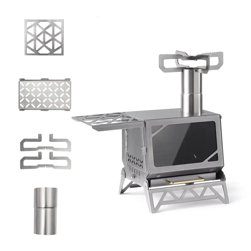 Ice Field Elf Portable Wood-Burning Camping Stove – Compact Firewood Heater 1