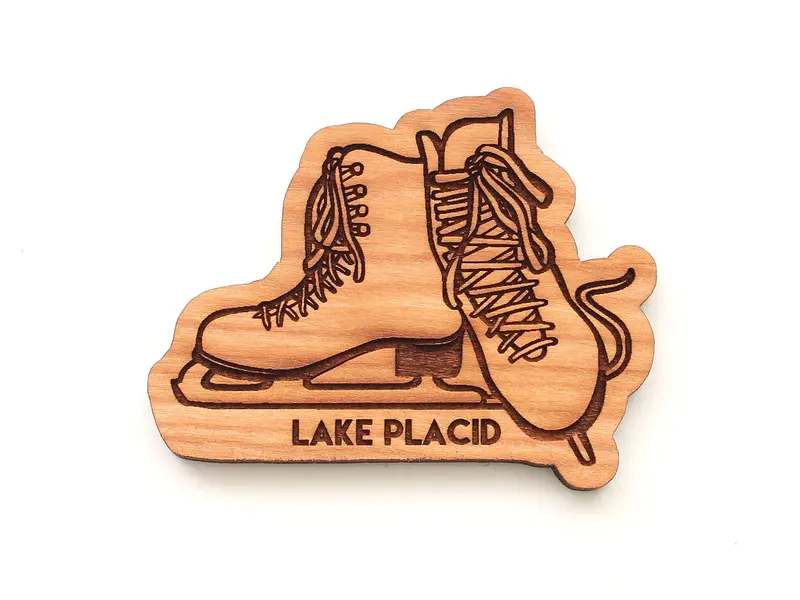Ice Skating Magnet – Lake Placid Figure Skate Design 1
