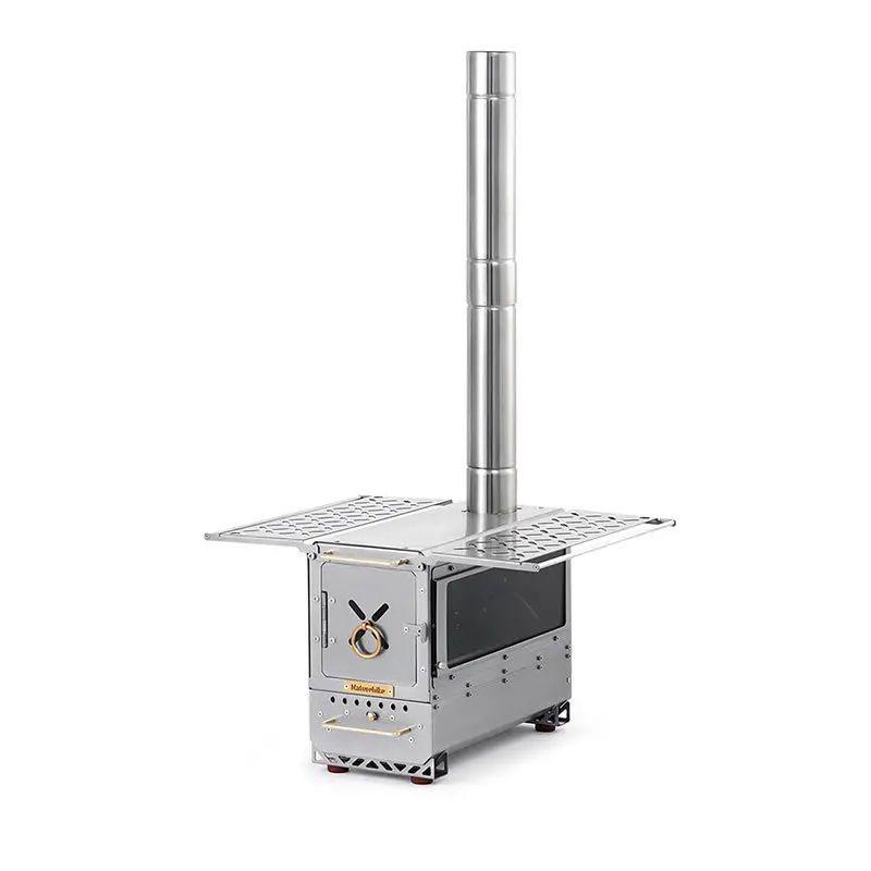Icefield Tabletop Wood-Burning Stove – Compact Portable Stove With Integrated Chimney System 1
