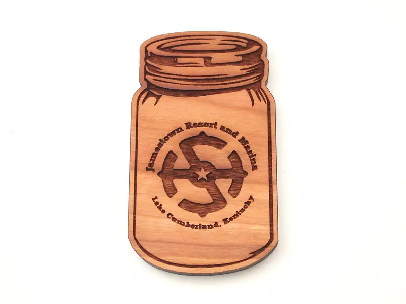 Jamestown Resort & Marina Shine Jar Magnet – Lake Cumberland Souvenir 1