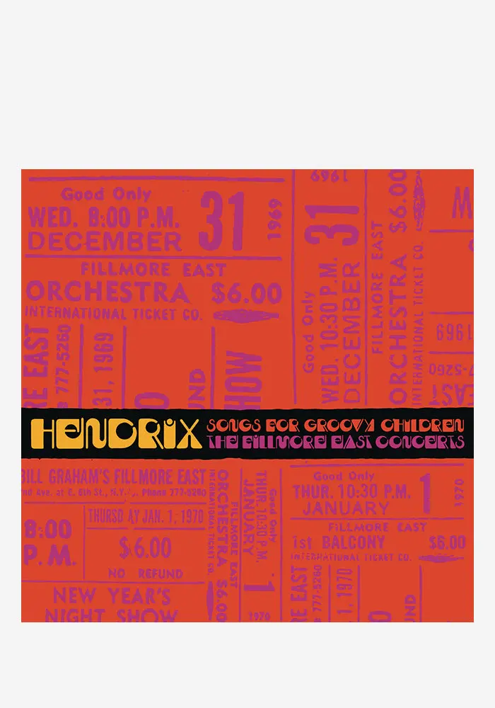 Jimi Hendrix Songs For Groovy Children Fillmore East Concerts 8-Lp Box Set 1