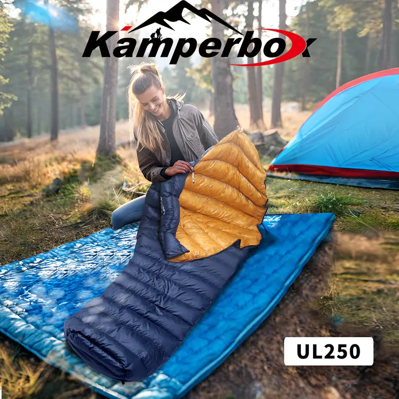 Kamperbox Ul250 Ultra-Light Down Sleeping Bag For Backpacking 1