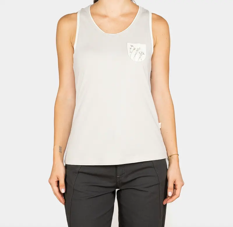 Karpathos Floral Pocket Tank Top For Women 1