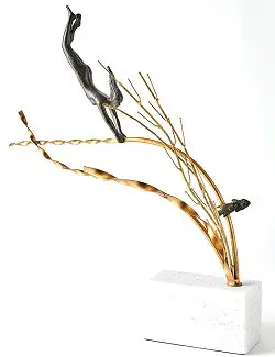 Kelp Forest Abstract Plunge Sculpture In Coastal Style 1