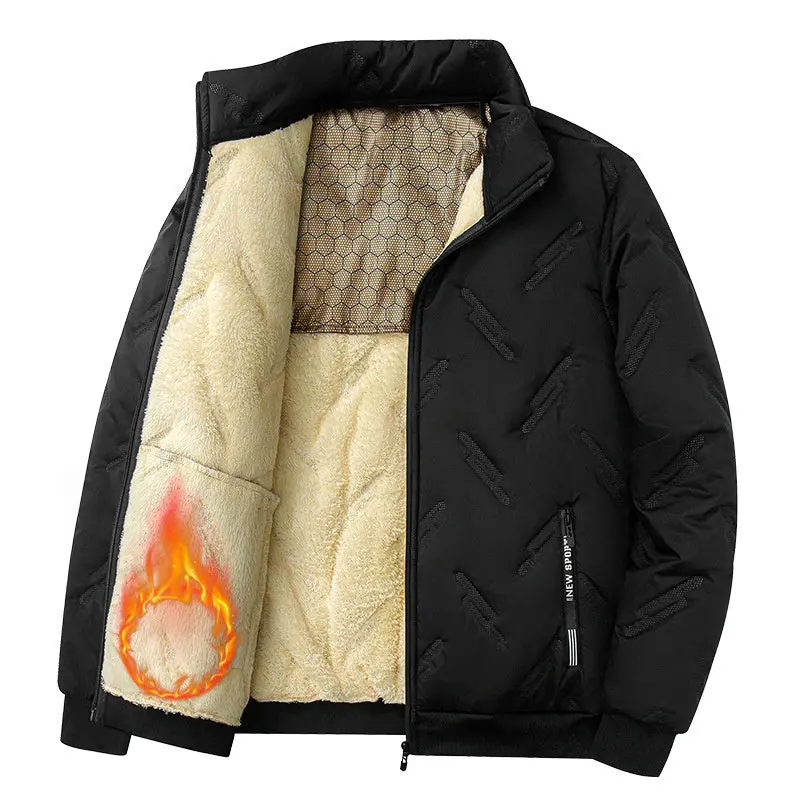 Men'S Thickened Insulated Winter Jacket – Streamlined Warmth For Everyday Wear 1