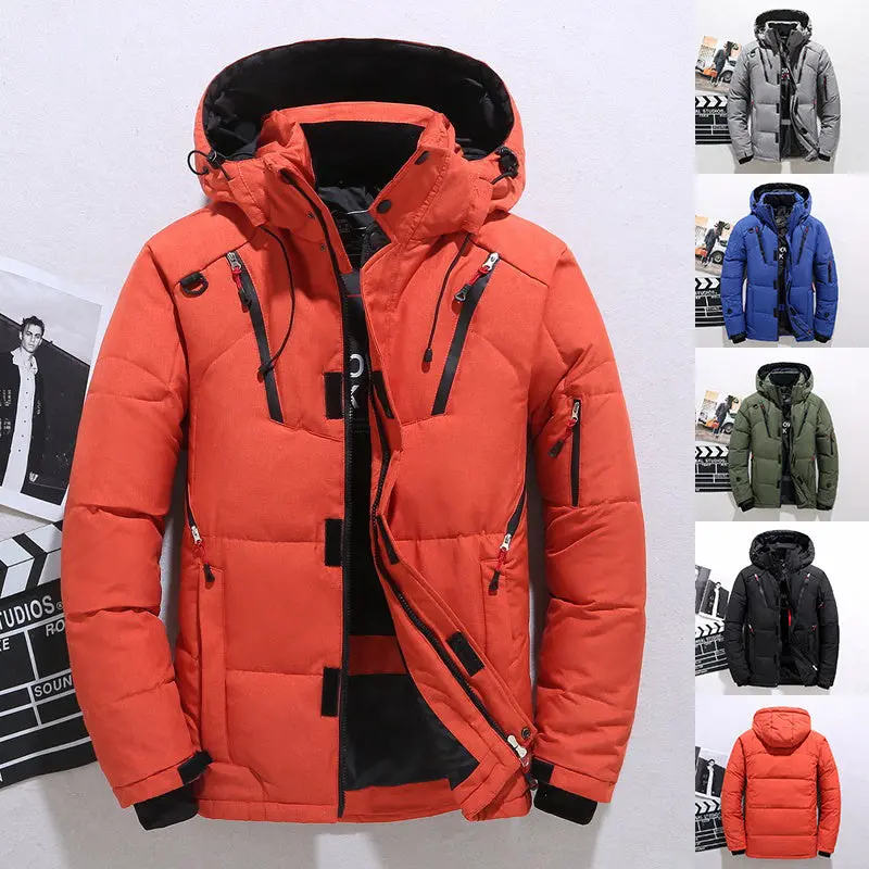 Men'S Windproof Hooded Sports Jacket With Utility Pockets – Leisure Wear 1