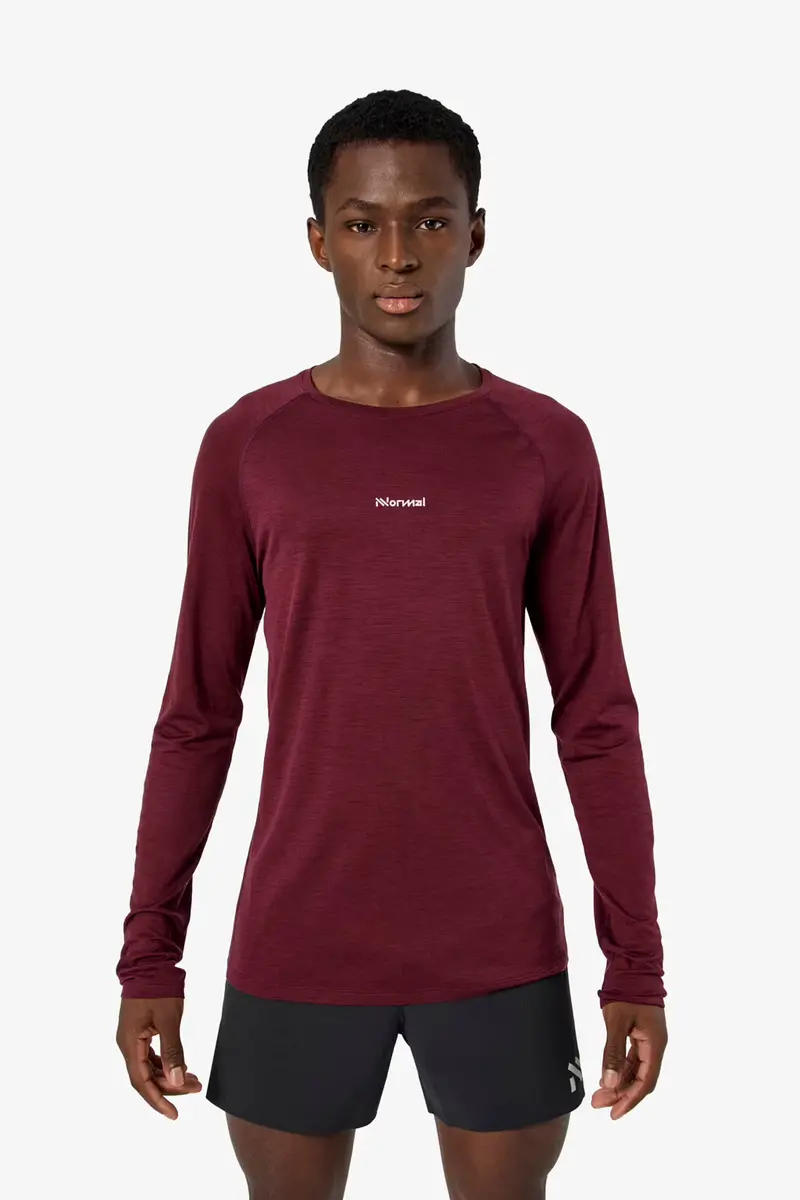 Merino Wool Long Sleeve Base Layer Top For Men 1
