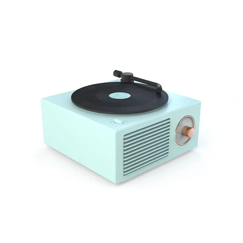 Mini Retro Bluetooth Phonograph Speaker With Portable Design 1