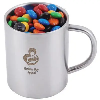 M&M’S Candy Gift Set With Insulated Stainless Steel Barrel Mug 1