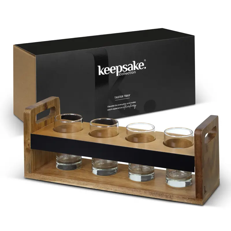 Modern Taster Tray Featuring Four 240Ml Tasting Glasses 1
