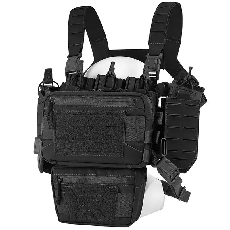 Modular Tactical Chest Rig – Molle-Compatible Micro-Fit Vest With Magazine Pouches 1