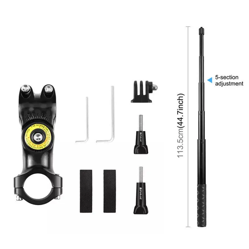 Motorcycle Handlebar Mount For Insta360 Action Cameras And Selfie Sticks 1