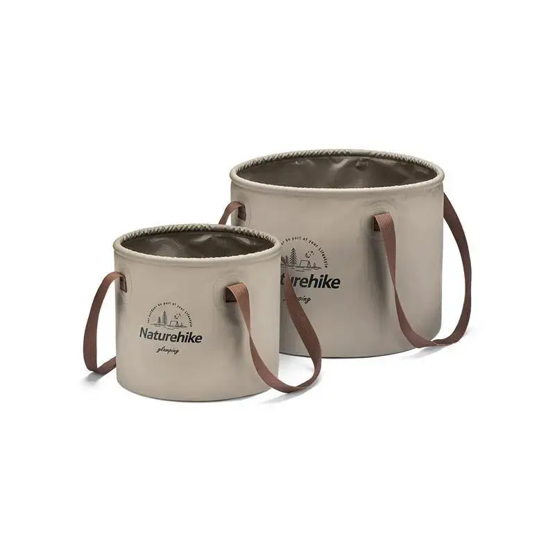 Naturehike Collapsible Waterproof Camping Bucket – Round, Foldable Design 1