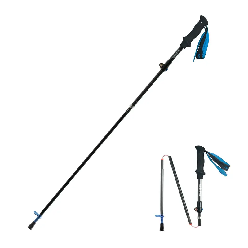 Naturehike Gale Terk Ext Trekking Poles – Full Carbon, 5-Section Adjustable Folding Design 1