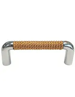 Nautical Rope-Style 4-Inch Drawer Pulls In Nautiluxe Finish 1