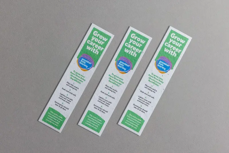 Oversized Seed Paper Bookmark 1