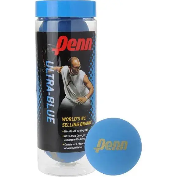 Penn Ultra-Blue Racquetballs & Handballs – 3-Pack 1