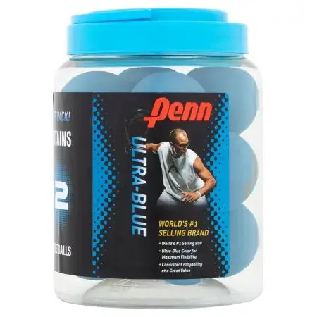 Penn Ultra-Blue Racquetballs & Handballs – Giant Can (48-Pack) 1