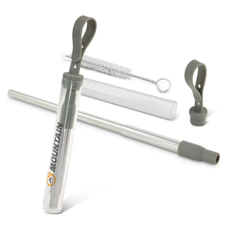 Polished Stainless Steel Reusable Drinking Straw 1