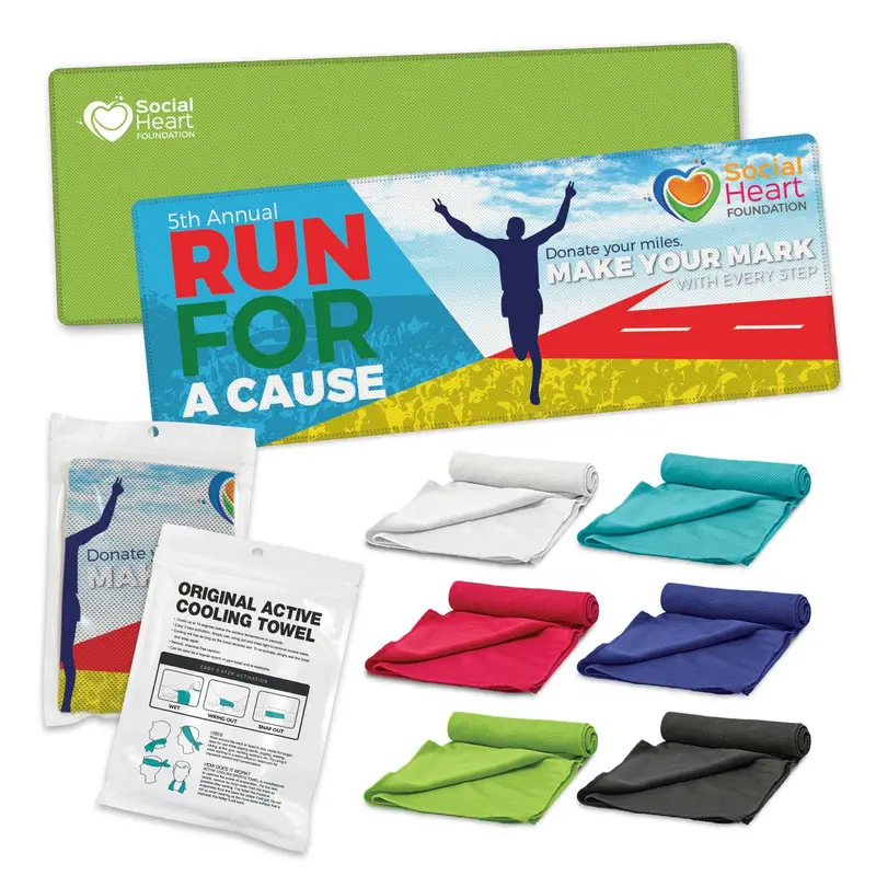 Quick-Chill Cooling Towel – Portable Pouch Included 1