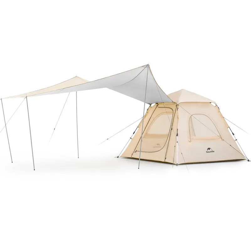 Quick-Setup 3-Person Auto-Deploy Tent With Extended Canopy Shade 1