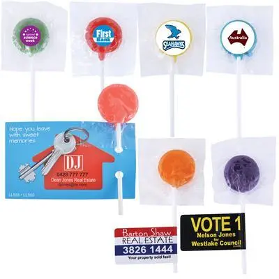 Rainbow Assortment Of Hard Candy Lollipops 1