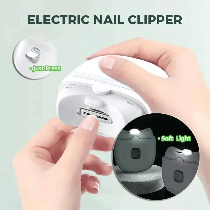 Rechargeable Electric Nail Clipper – Led-Illuminated Mini Trimmer For Safe, Precise Manicures On Kids And Adults 1