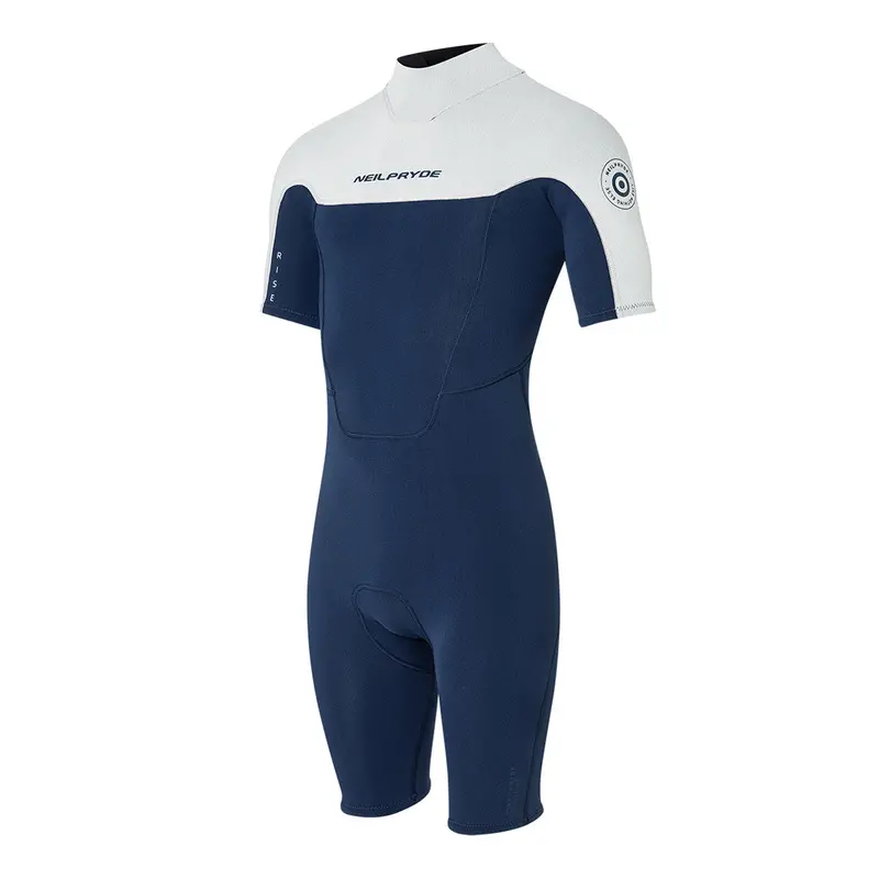 Rise 2/2Mm Shorty Wetsuit With Flatlock Stitching And Back Zip 7