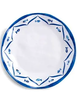 Santorini Blue Old World Melamine Dinner Set 1