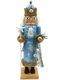 Sea King Nutcracker – Nautical-Themed Holiday Figurine 1