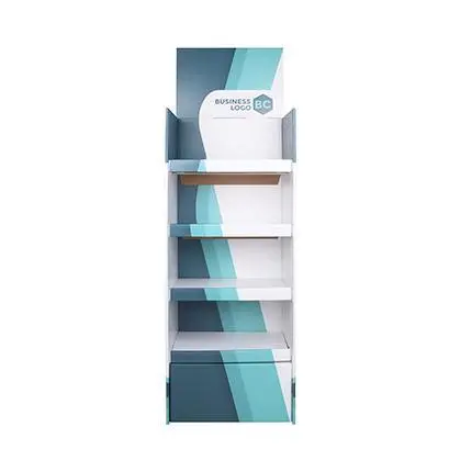 Self-Assembly Premium Cardboard Floor Display Stand 1