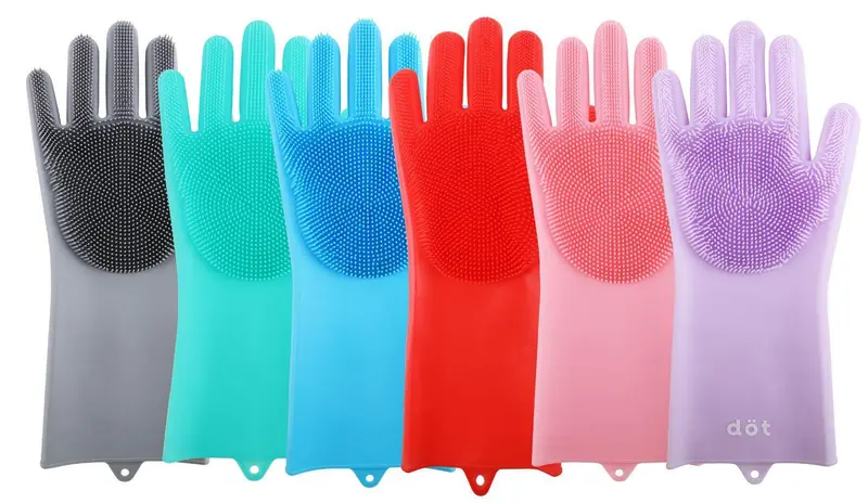 Silicone Cleaning Brush With Ergonomic Grip 1